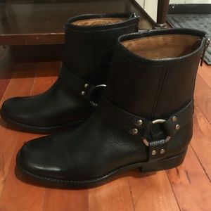 Frye Portia Harness Short Black Boot